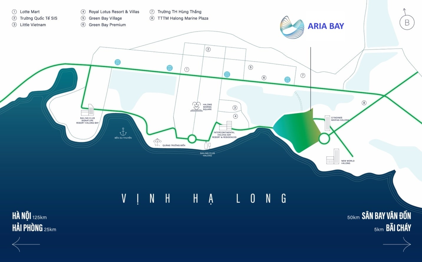 vị trí dự án Prima Bay hạ long