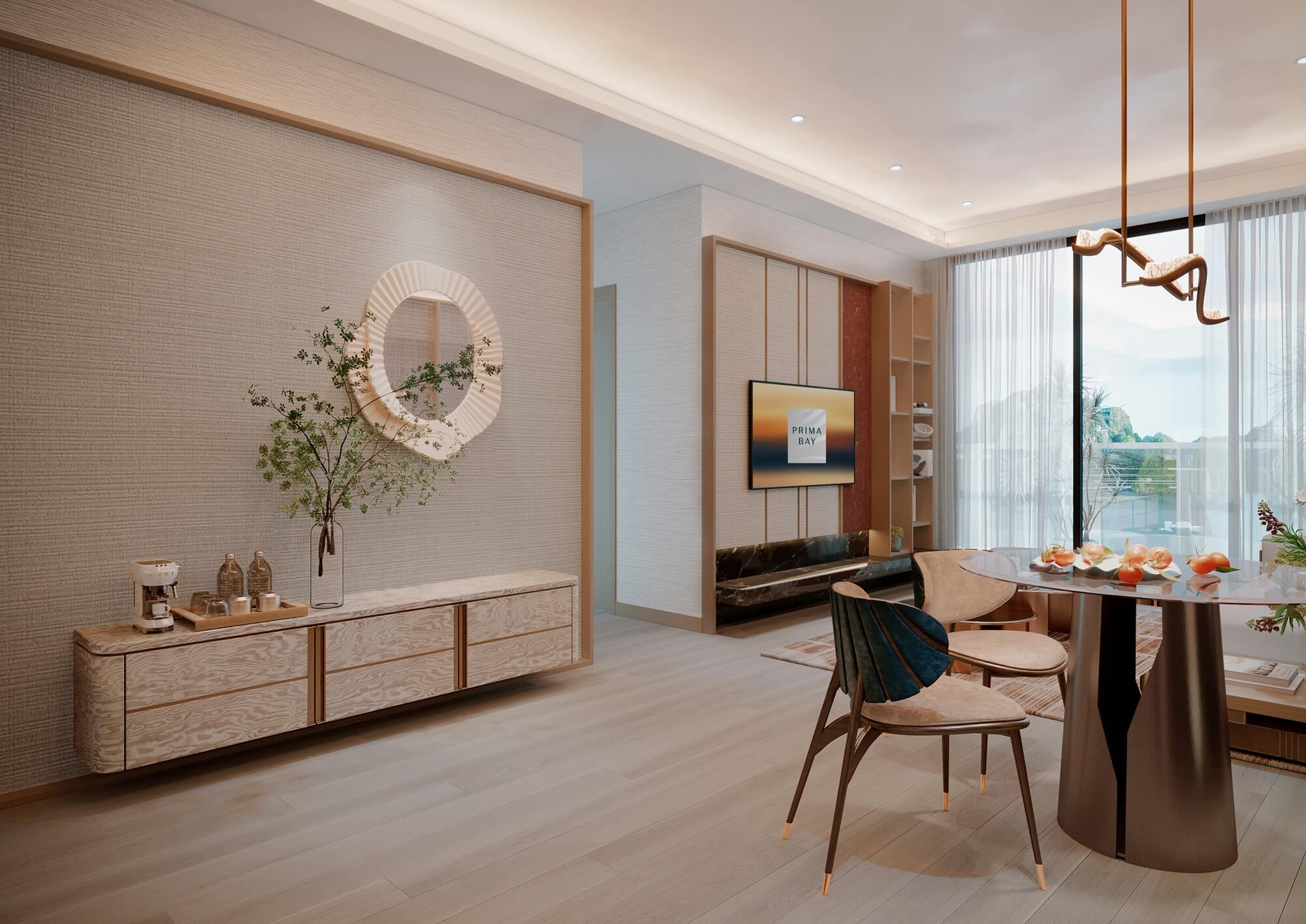 nội thất căn hộ prima bay hạ long