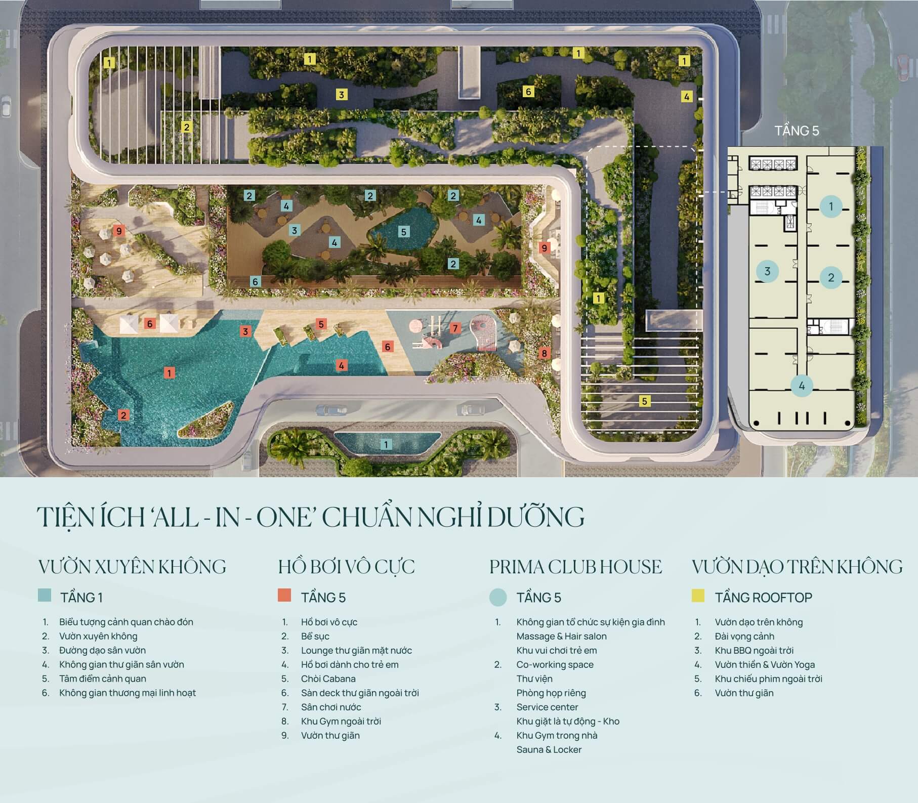 tiện ích dự án prima bay hạ long